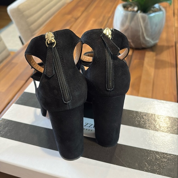 AQUAZZURA Sandy Suede Block-Heel Bow Pump, 41 - Picture 4 of 12